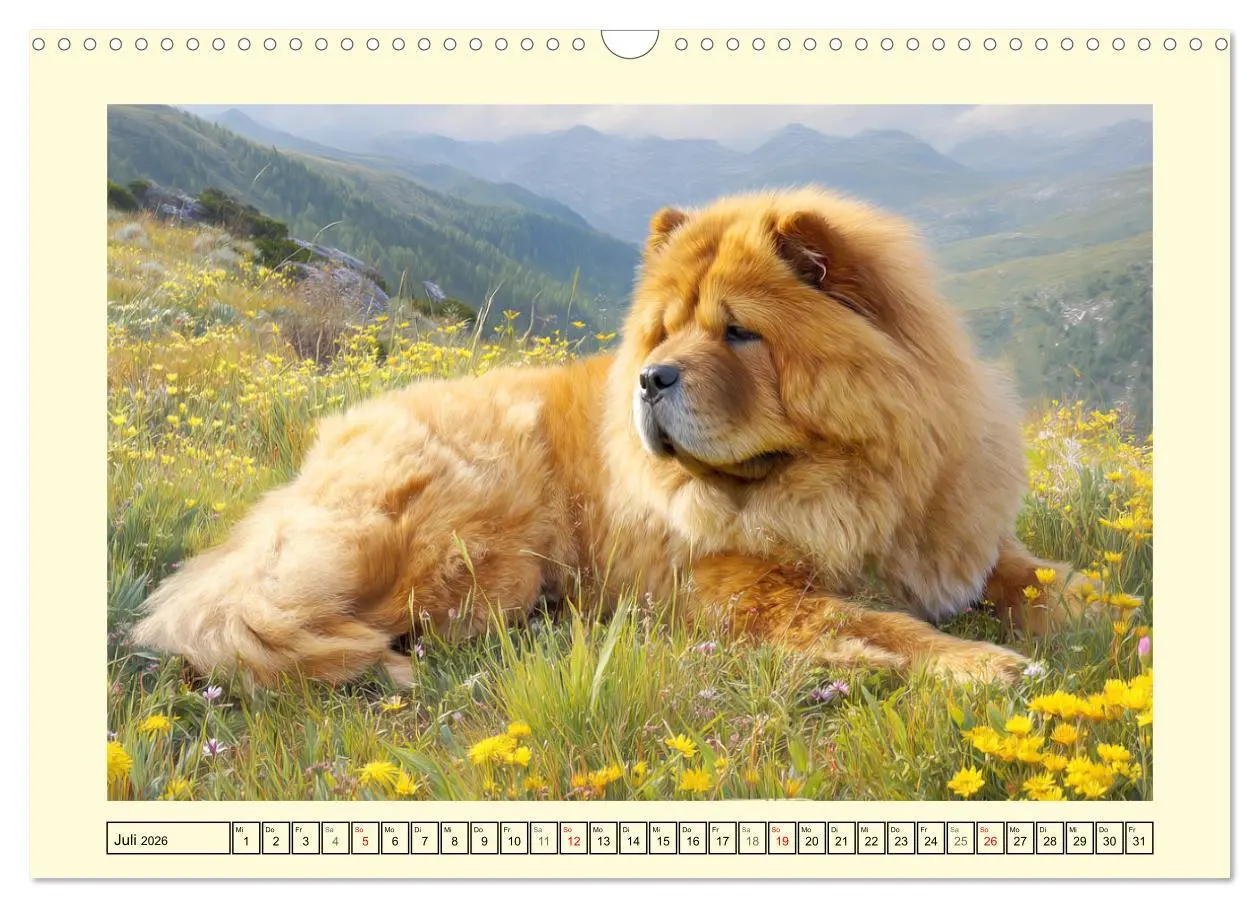 Bild: 9783457942567 | Chow Chow Momente. Fellpoesie aus dem Reich der Mitte (Wandkalender...