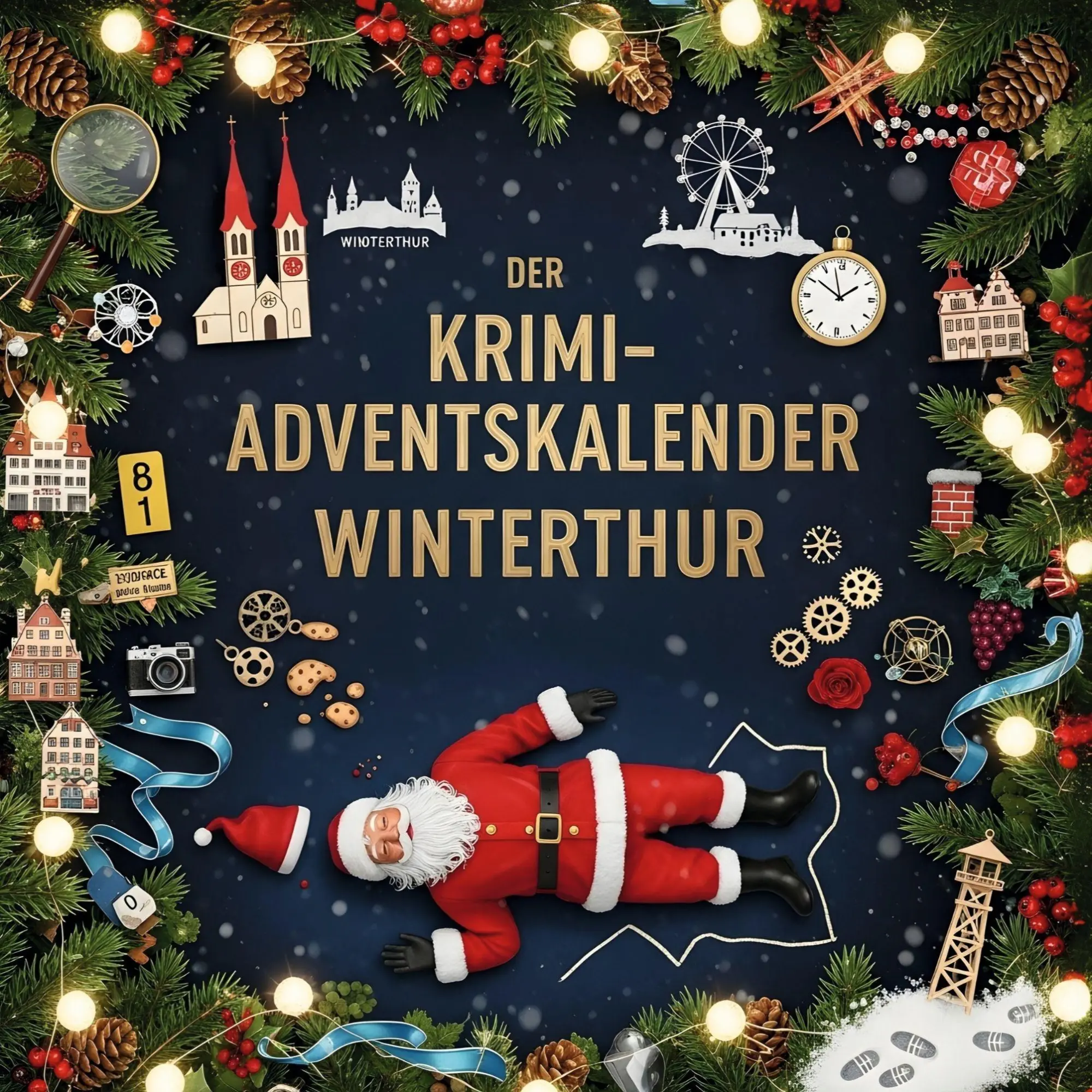 Cover: 9783695302567 | Der Krimi-Adventskalender Winterthur | Mordsverdächtig in 24 Akten