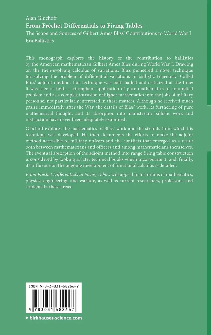Rückseite: 9783031682667 | From Frechet Differentials to Firing Tables | Alan Gluchoff | Buch