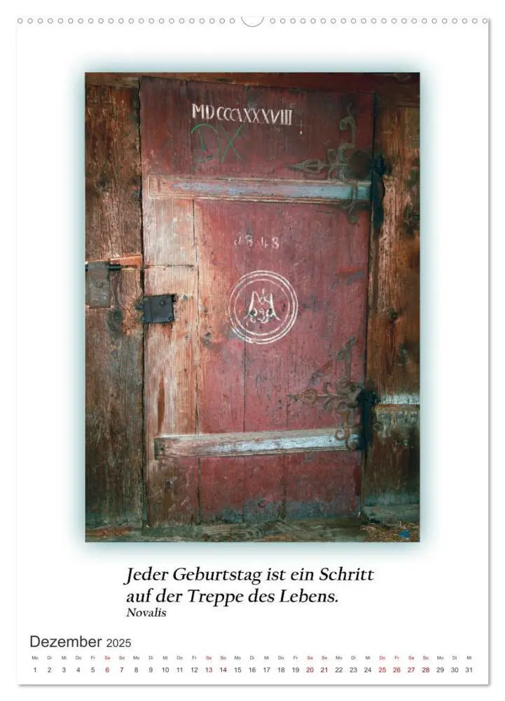 Bild: 9783435082667 | Türen mit Philosophischen Gedanken (Wandkalender 2025 DIN A2 hoch),...