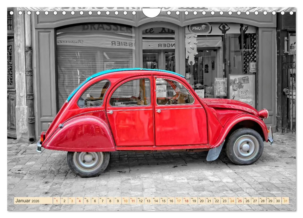 Bild: 9783457552667 | Citroën 2CV - Entenparade (Wandkalender 2026 DIN A4 quer), CALVENDO...