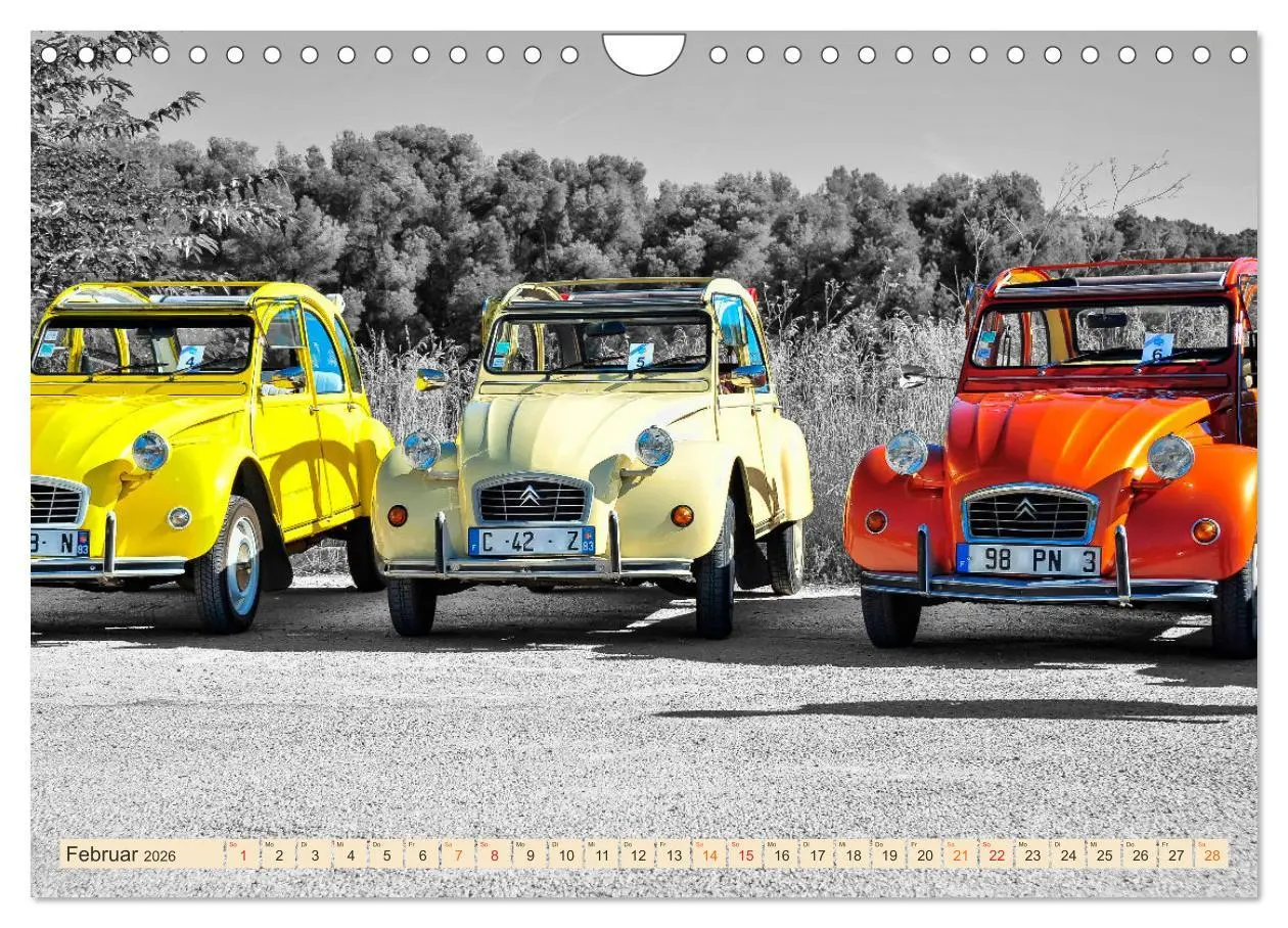 Bild: 9783457552667 | Citroën 2CV - Entenparade (Wandkalender 2026 DIN A4 quer), CALVENDO...