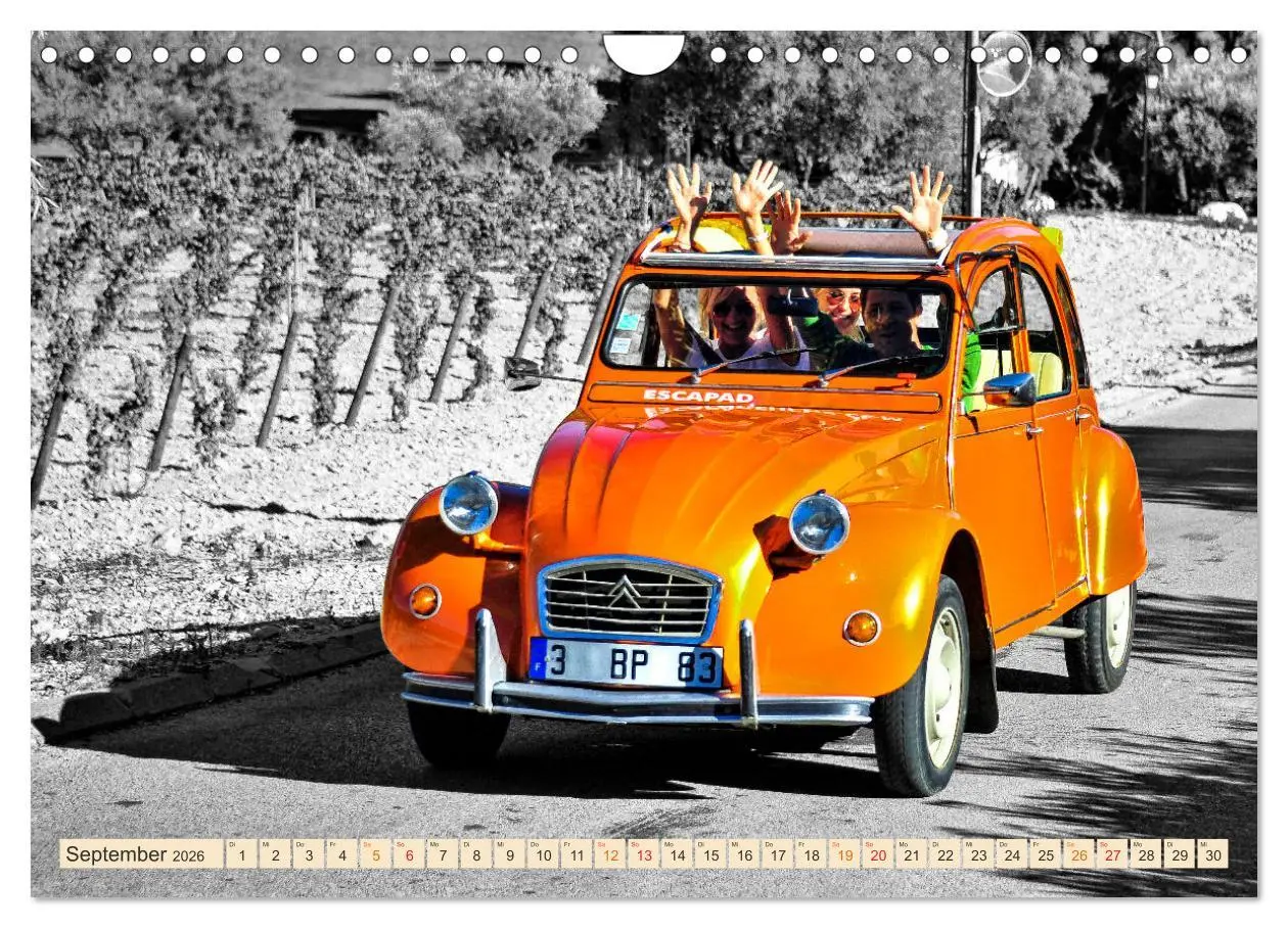 Bild: 9783457552667 | Citroën 2CV - Entenparade (Wandkalender 2026 DIN A4 quer), CALVENDO...