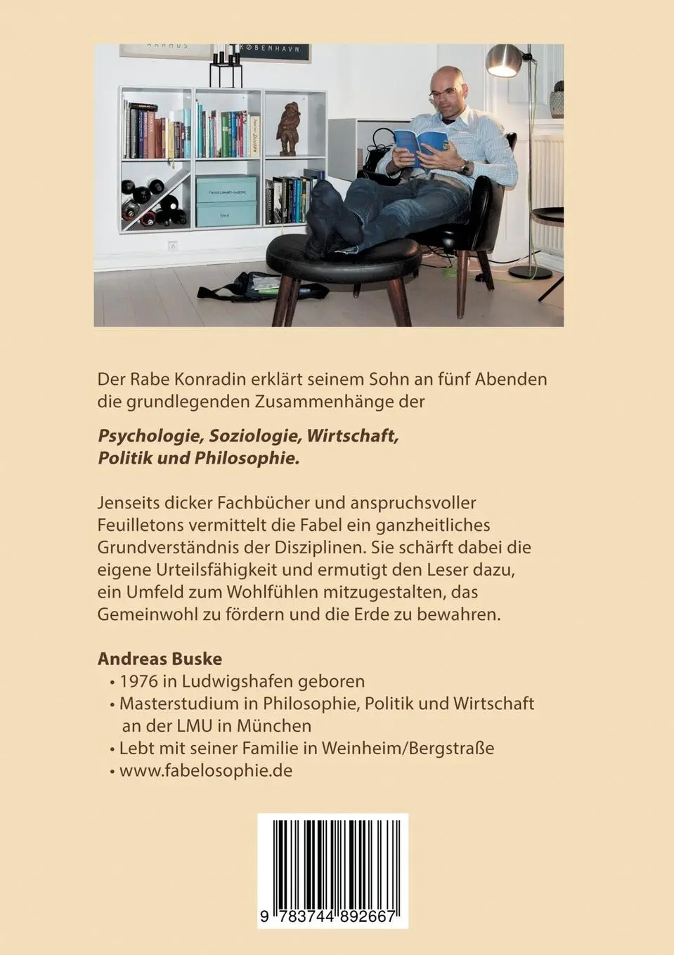 Rückseite: 9783744892667 | Der Rabe Konradin erklärt den Menschen | Andreas Buske | Taschenbuch
