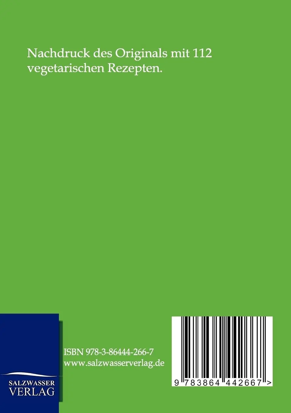 Rückseite: 9783864442667 | Vegetarisches Kochbuch | Sofie Abel | Taschenbuch | 52 S. | Deutsch