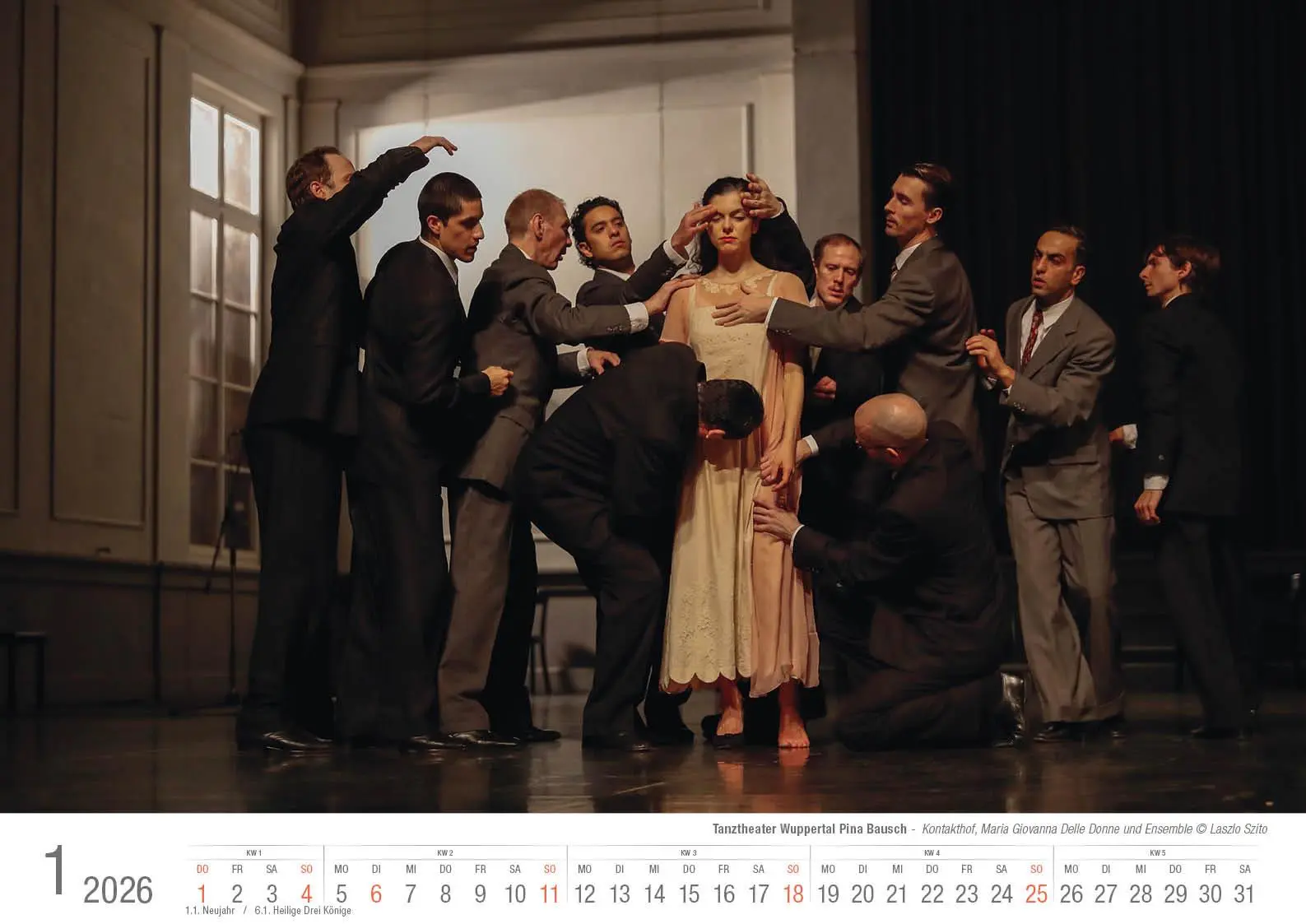 Bild: 9783965352667 | Tanztheater Wuppertal Pina Bausch 2026 Bildkalender A3 Spiralbindung