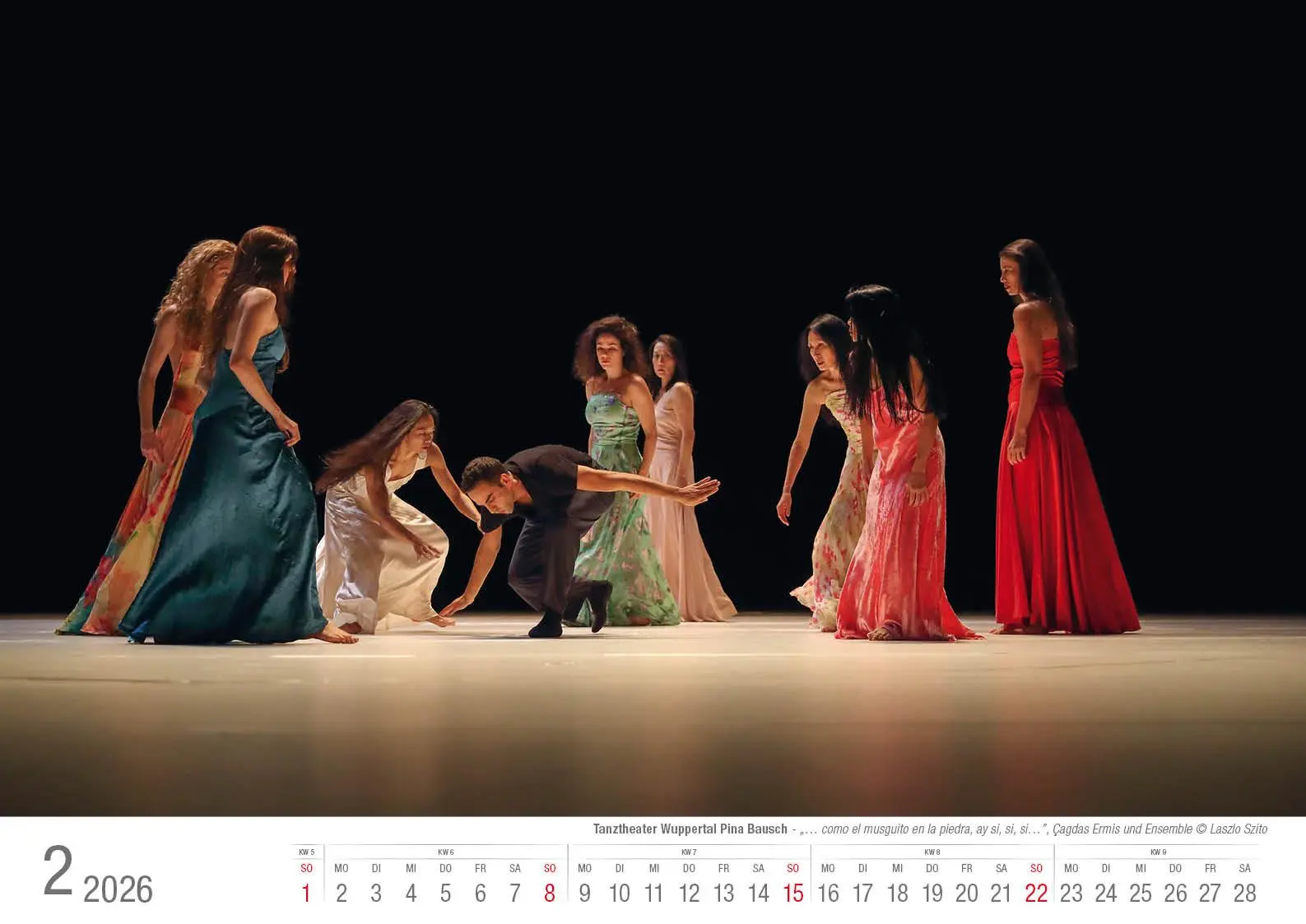 Bild: 9783965352667 | Tanztheater Wuppertal Pina Bausch 2026 Bildkalender A3 Spiralbindung