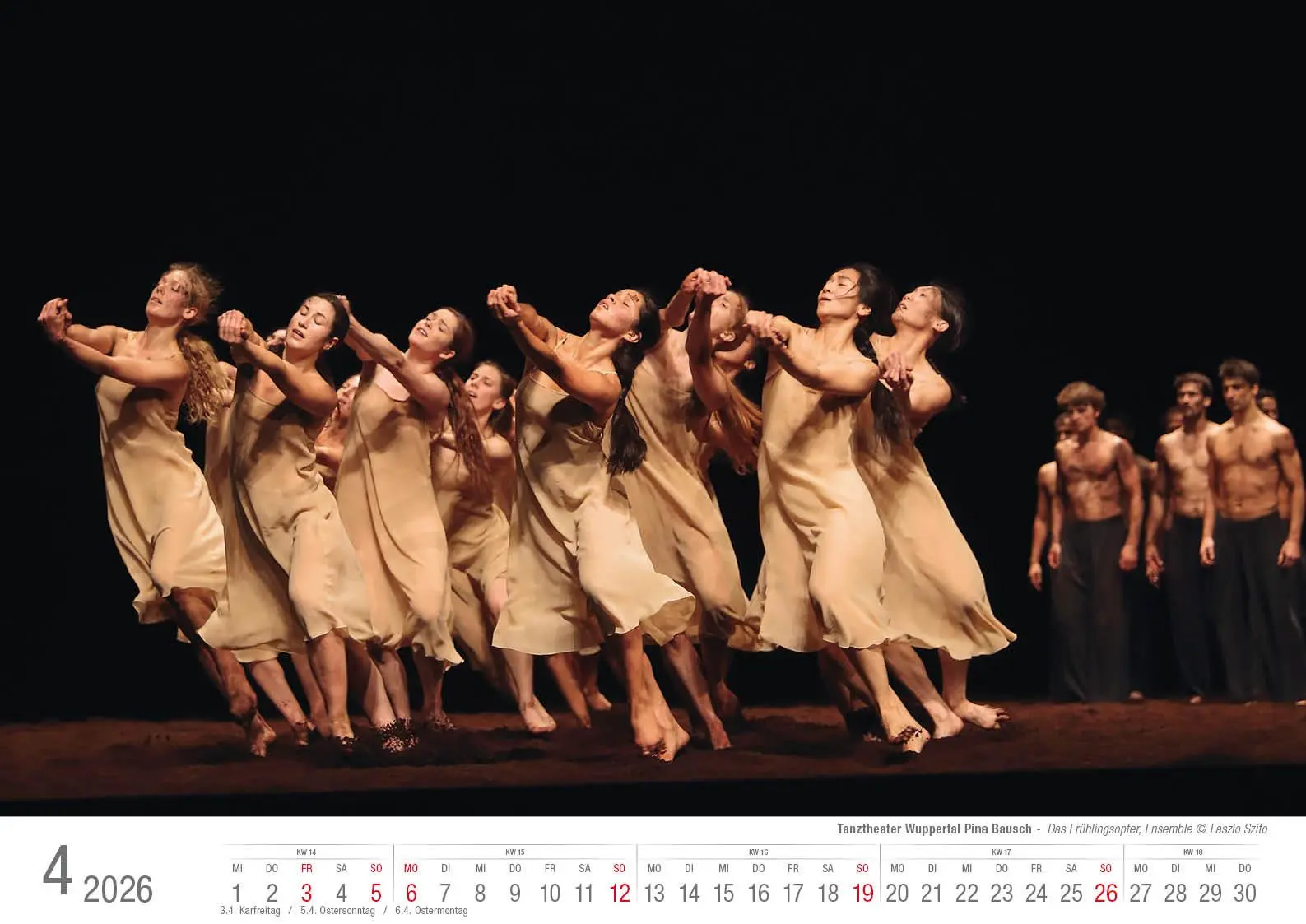 Bild: 9783965352667 | Tanztheater Wuppertal Pina Bausch 2026 Bildkalender A3 Spiralbindung