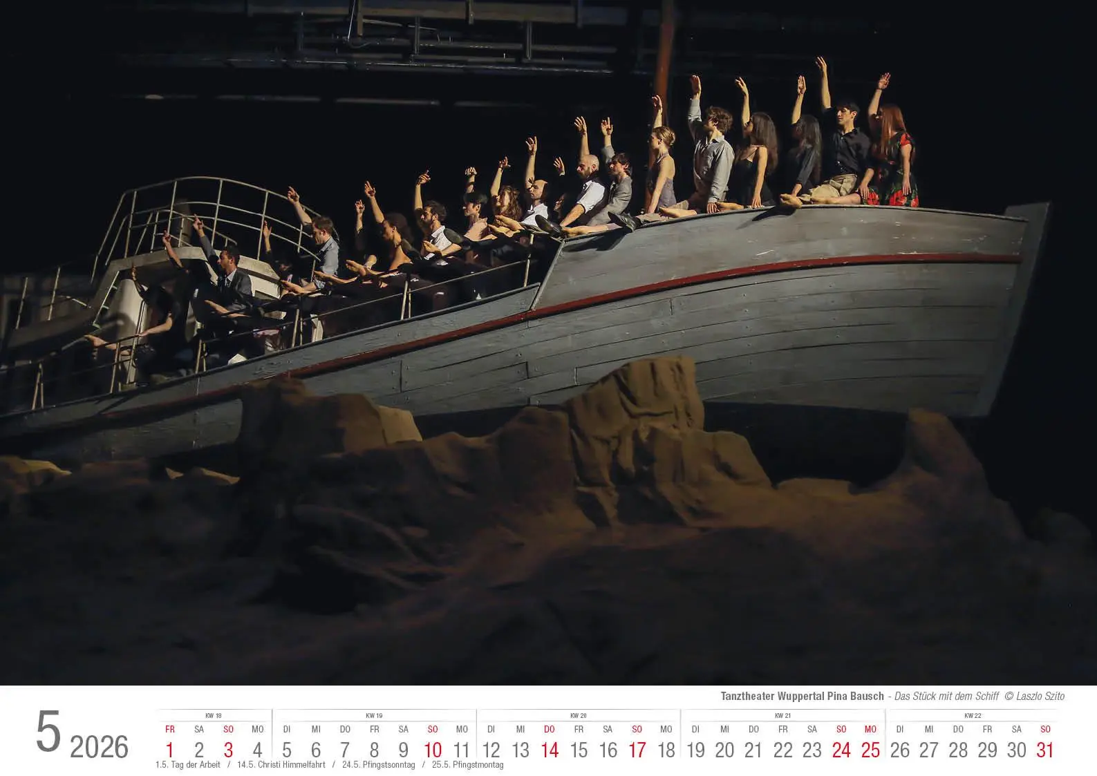 Bild: 9783965352667 | Tanztheater Wuppertal Pina Bausch 2026 Bildkalender A3 Spiralbindung