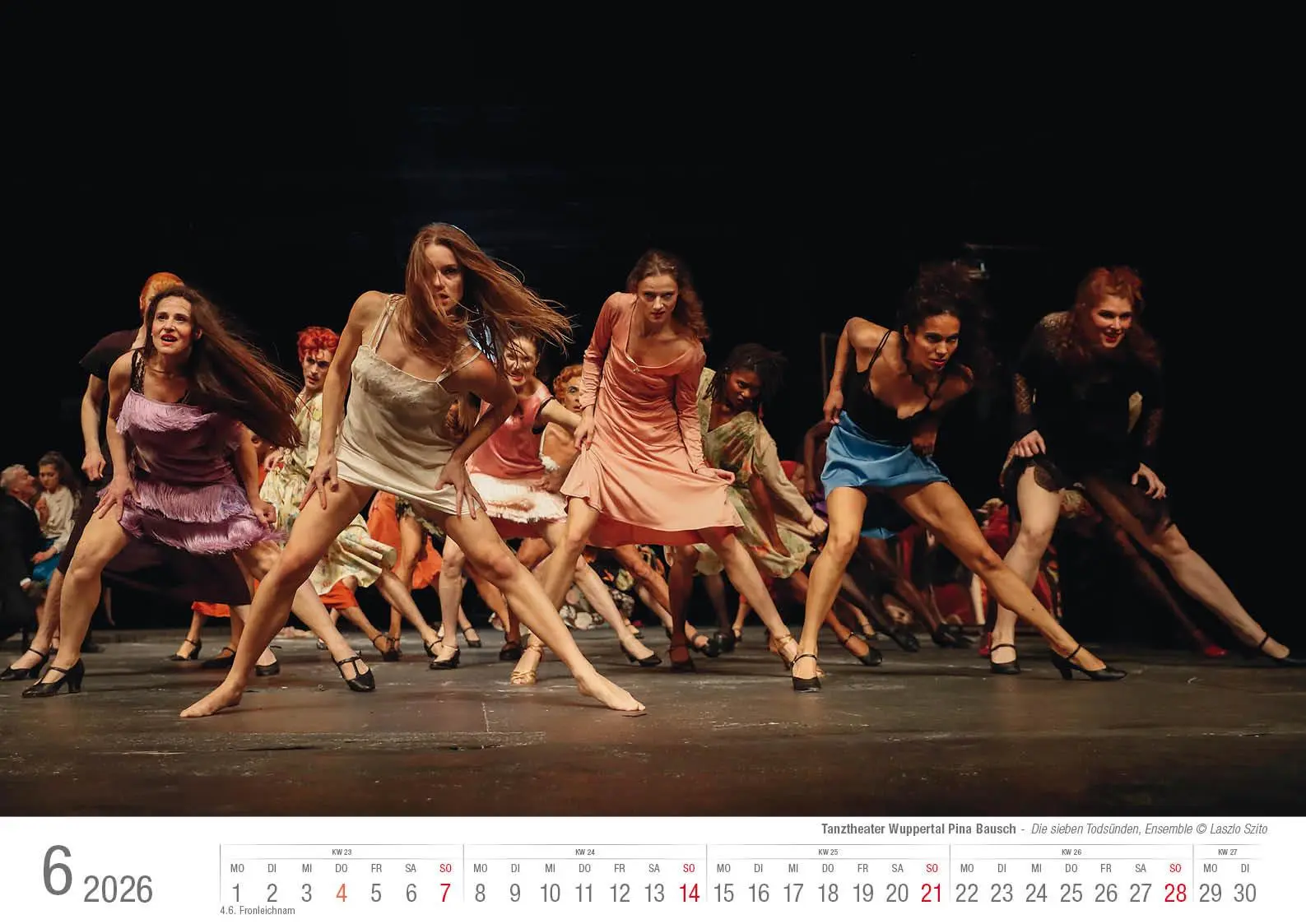 Bild: 9783965352667 | Tanztheater Wuppertal Pina Bausch 2026 Bildkalender A3 Spiralbindung