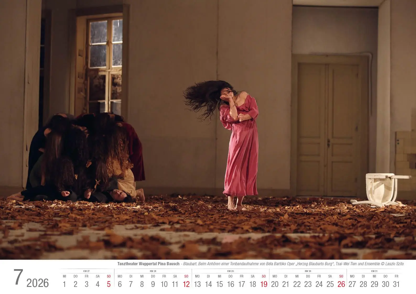 Bild: 9783965352667 | Tanztheater Wuppertal Pina Bausch 2026 Bildkalender A3 Spiralbindung