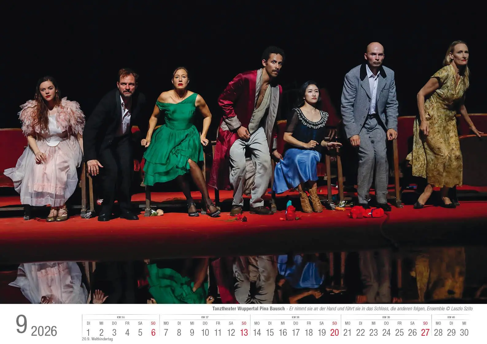 Bild: 9783965352667 | Tanztheater Wuppertal Pina Bausch 2026 Bildkalender A3 Spiralbindung
