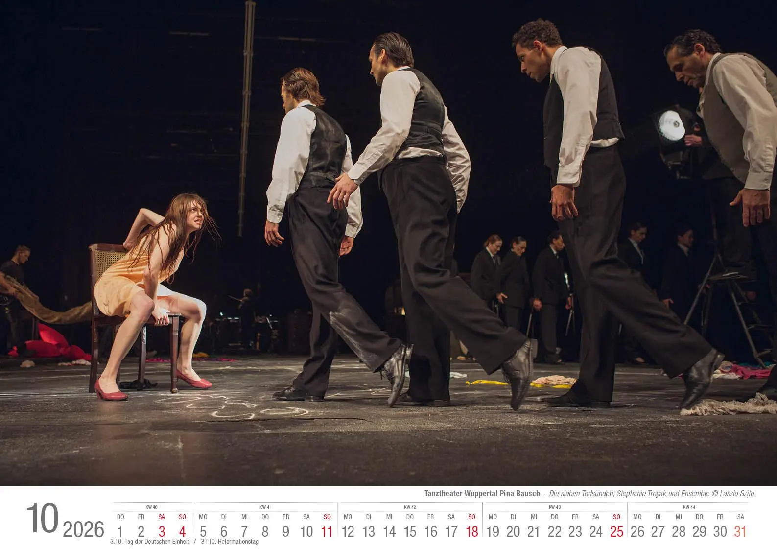 Bild: 9783965352667 | Tanztheater Wuppertal Pina Bausch 2026 Bildkalender A3 Spiralbindung