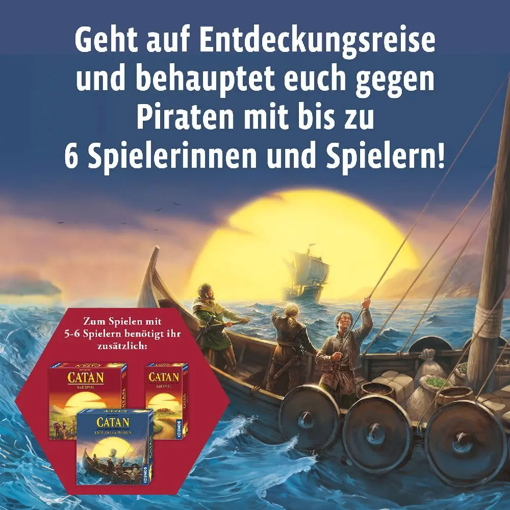 Bild: 4002051682767 | CATAN - Ergänzung 5-6 Spieler - Entdecker &amp; Piraten | Klaus Teuber