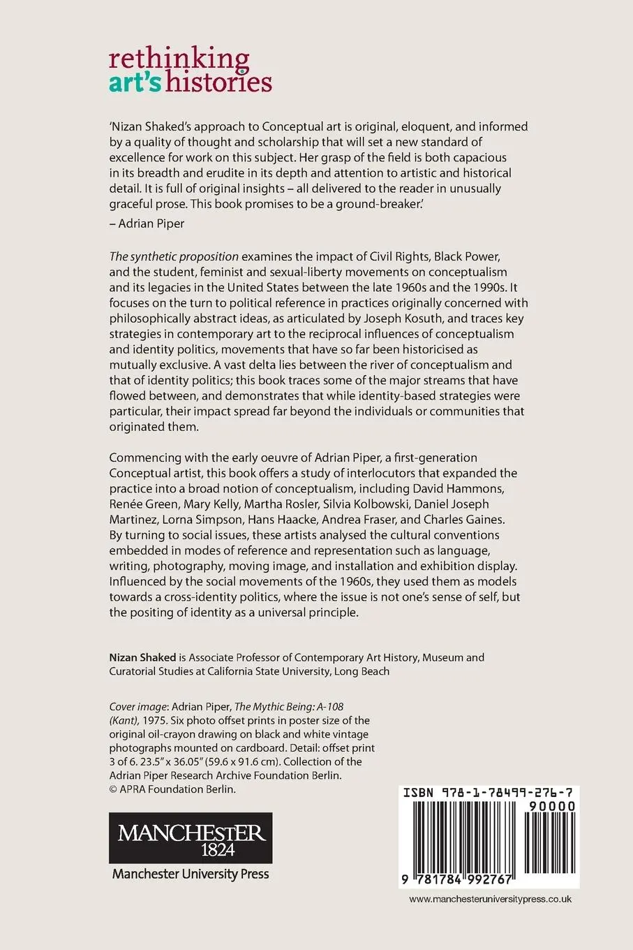 Rückseite: 9781784992767 | The synthetic proposition | Nizan Shaked | Taschenbuch | Englisch