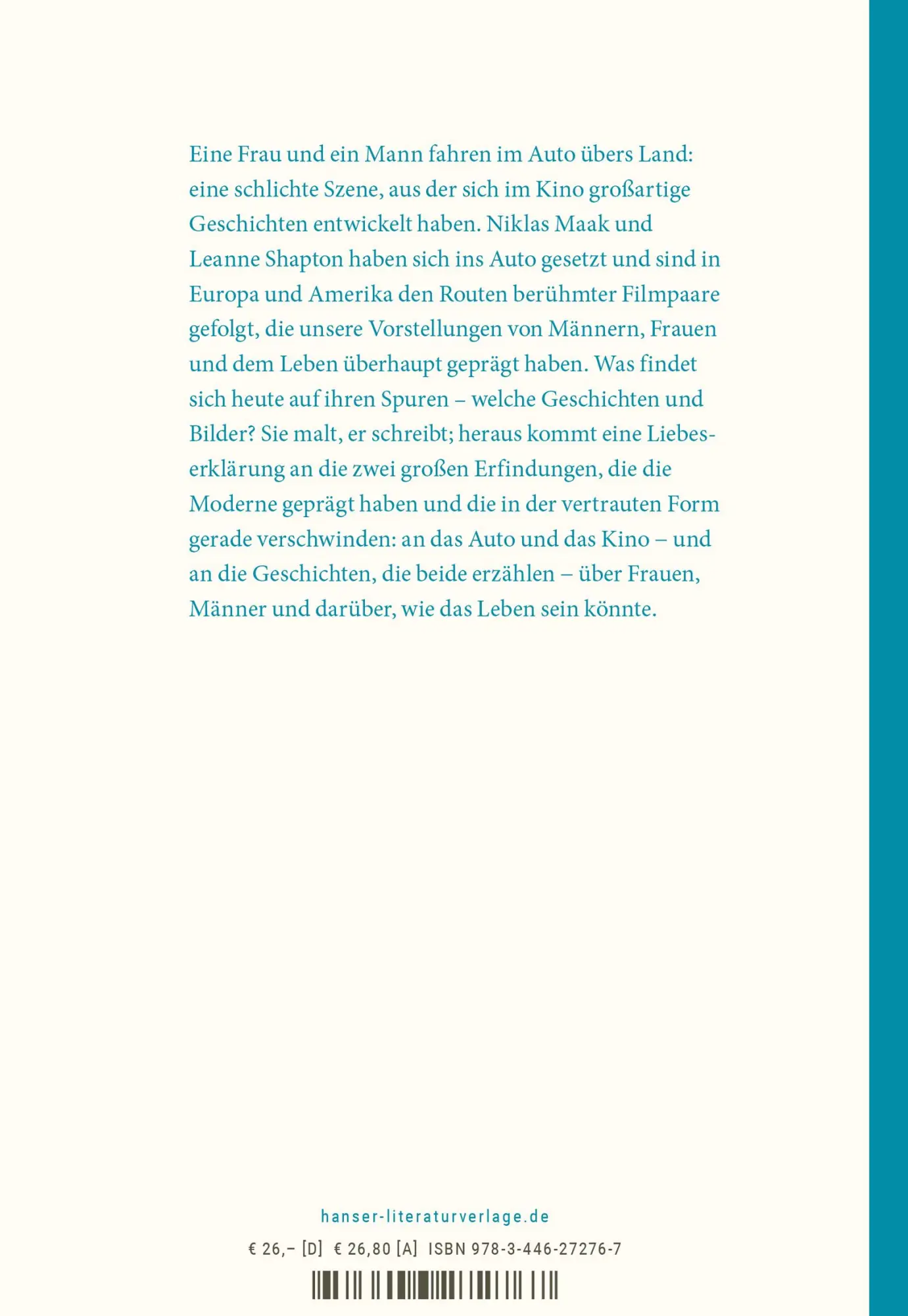 Bild: 9783446272767 | Eine Frau und ein Mann | Niklas Maak (u. a.) | Buch | 224 S. | Deutsch