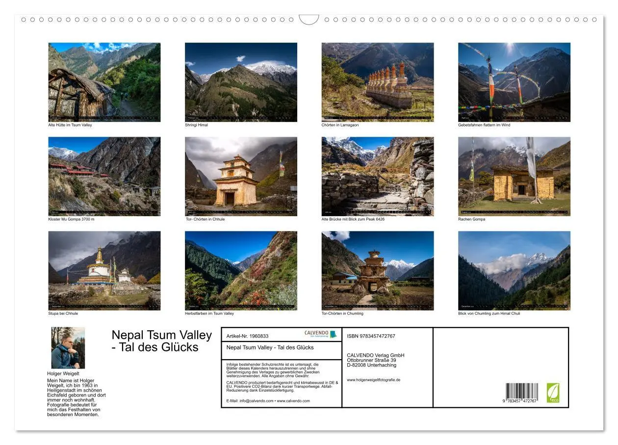 Bild: 9783457472767 | Nepal Tsum Valley - Tal des Glücks (Wandkalender 2026 DIN A2 quer),...