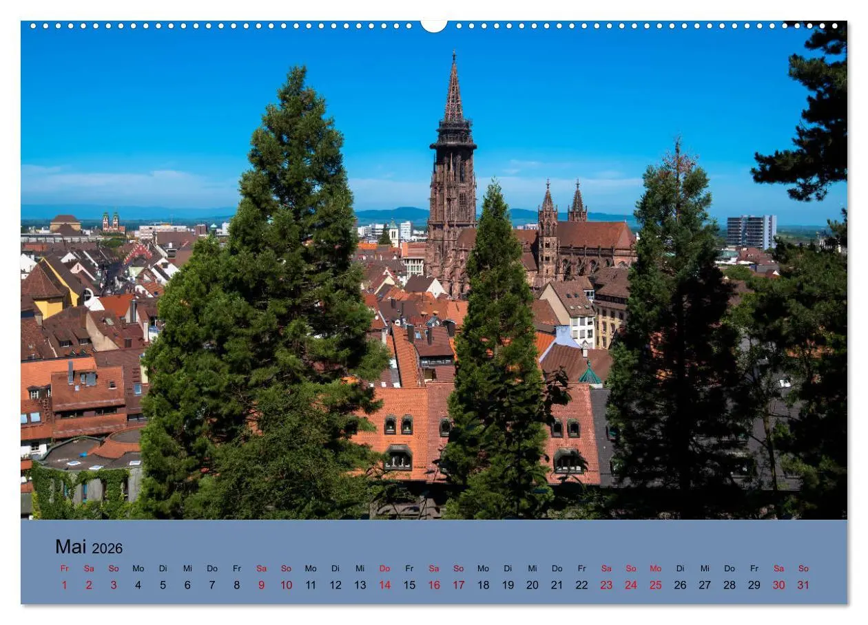 Bild: 9783457852767 | Wundervolles Freiburg (Wandkalender 2026 DIN A2 quer), CALVENDO...