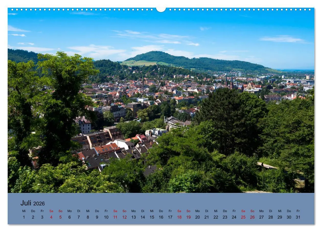 Bild: 9783457852767 | Wundervolles Freiburg (Wandkalender 2026 DIN A2 quer), CALVENDO...