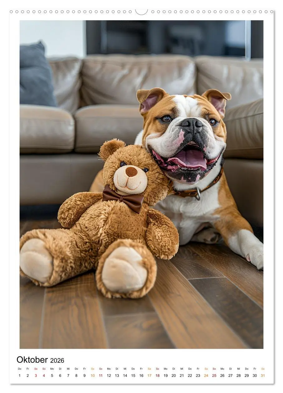 Bild: 9783516252767 | Englische Bulldogge - sanfter Kumpel (Wandkalender 2026 DIN A2...