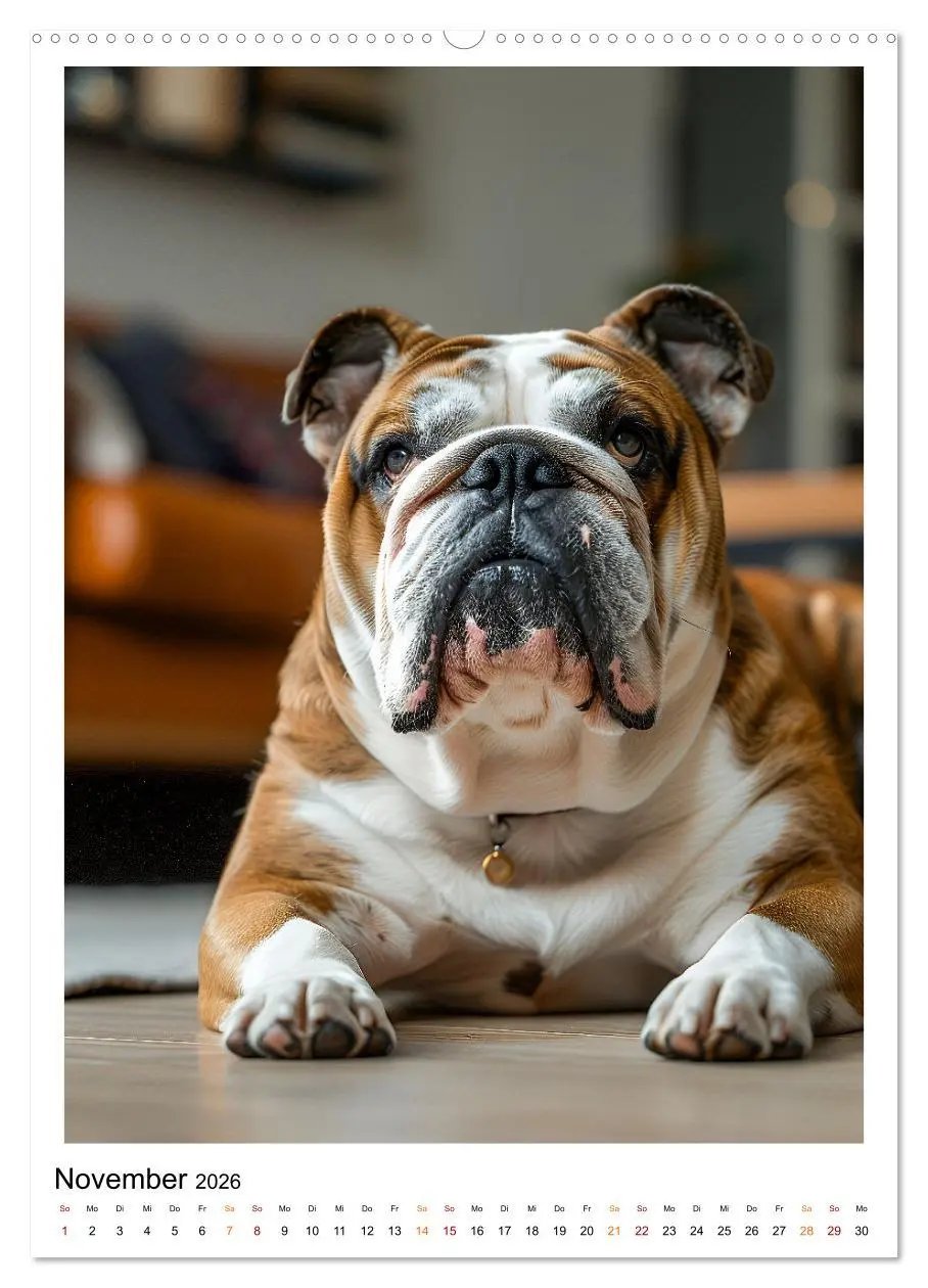 Bild: 9783516252767 | Englische Bulldogge - sanfter Kumpel (Wandkalender 2026 DIN A2...