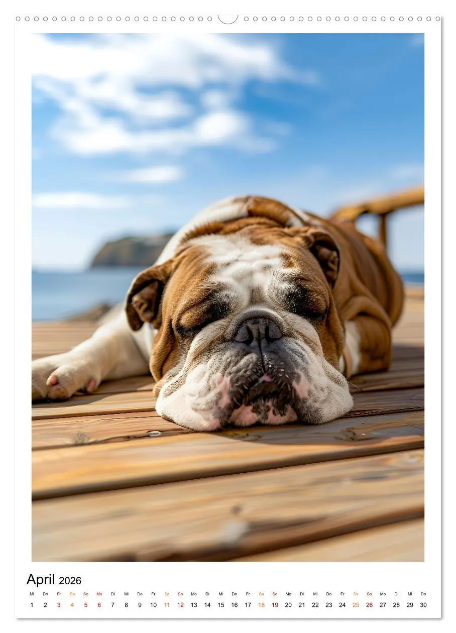Bild: 9783516252767 | Englische Bulldogge - sanfter Kumpel (Wandkalender 2026 DIN A2...