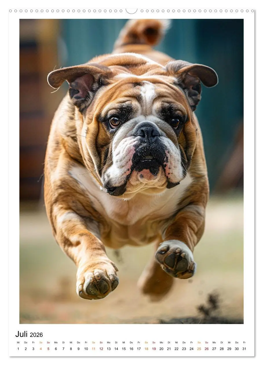 Bild: 9783516252767 | Englische Bulldogge - sanfter Kumpel (Wandkalender 2026 DIN A2...