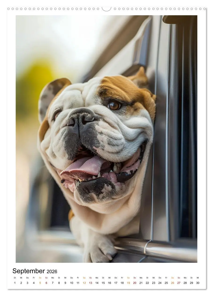 Bild: 9783516252767 | Englische Bulldogge - sanfter Kumpel (Wandkalender 2026 DIN A2...