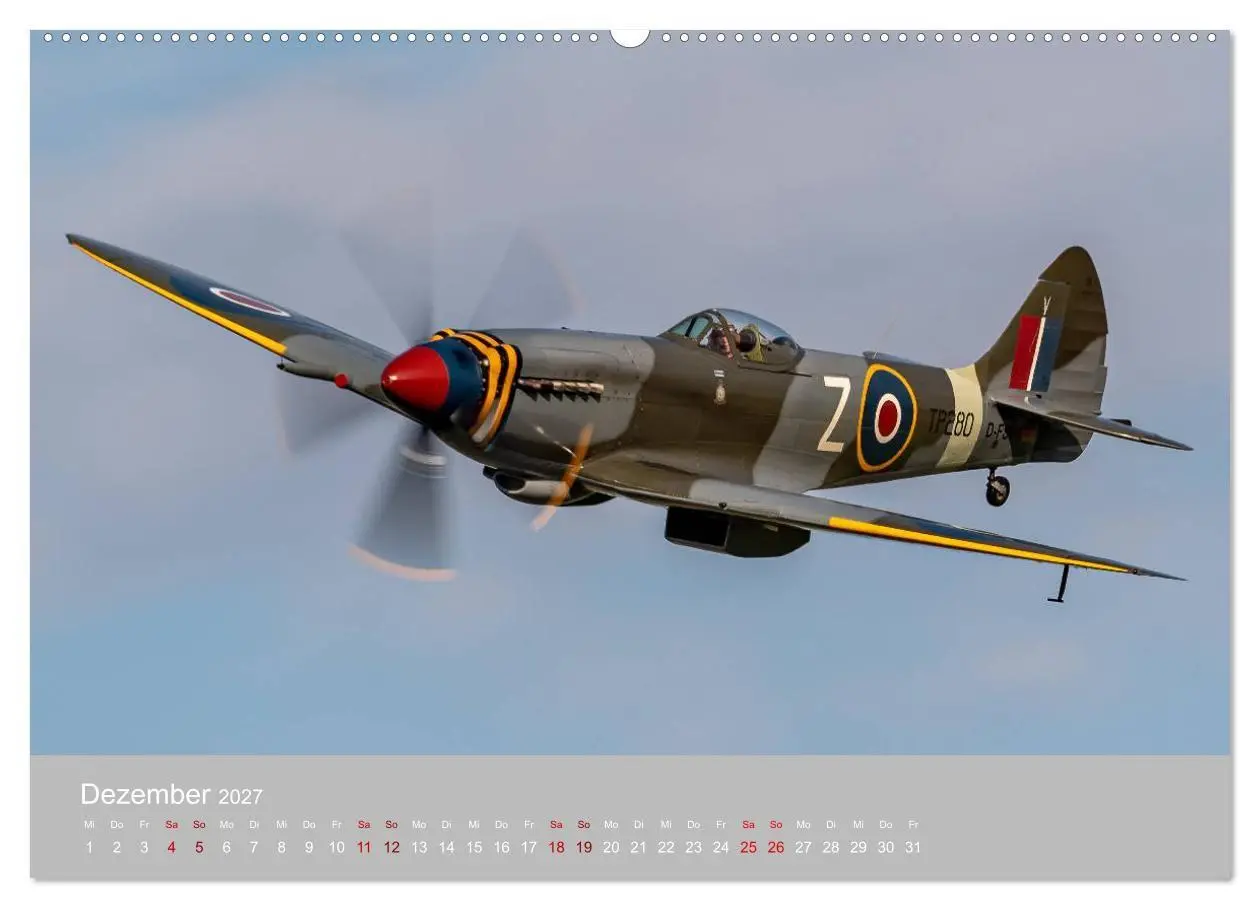 Bild: 9783569582767 | Fliegende Legenden - Warbirds (Wandkalender 2027 DIN A2 quer),...