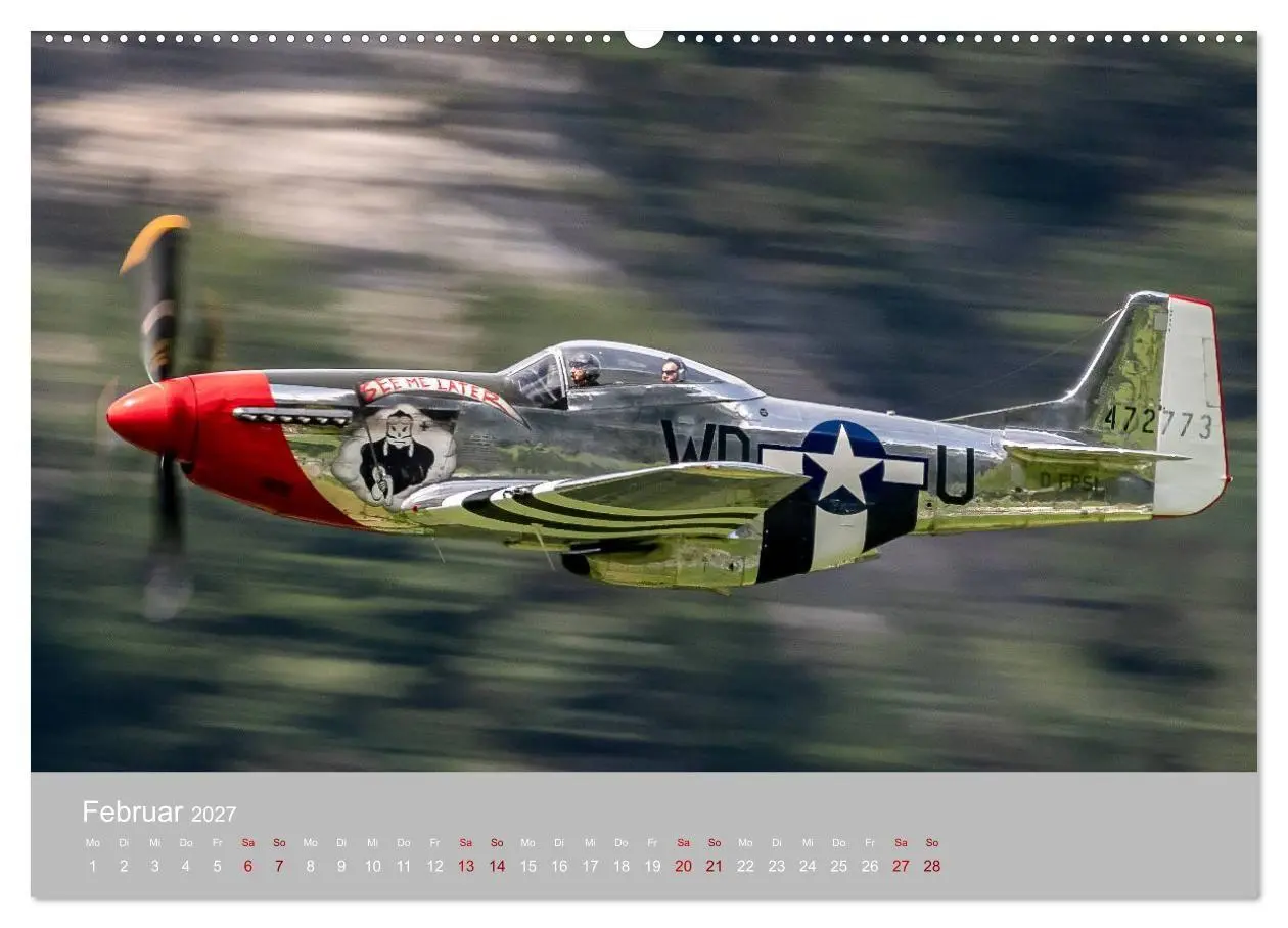 Bild: 9783569582767 | Fliegende Legenden - Warbirds (Wandkalender 2027 DIN A2 quer),...
