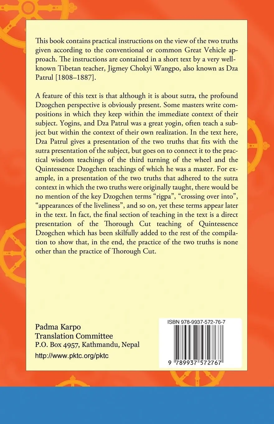 Rückseite: 9789937572767 | A Practical Guide to the Great Vehicle View, The Two Truths Fully...