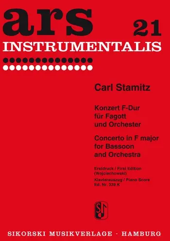 Cover: 9790003002767 | Concerto For Bassoon And Orchestra | Carl Stamitz | Buch
