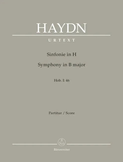 Cover: 9790006522767 | Sinfonie in H Hob. I:46 | Joseph Haydn | Buch | Partitur | Deutsch