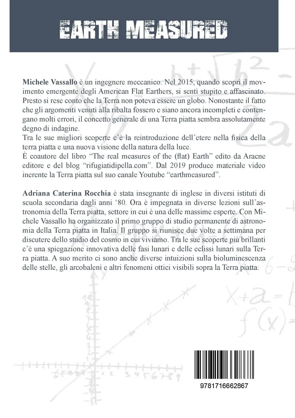 Rückseite: 9781716662867 | Le vere misure della Terra (piatta) | Michele Vassallo (u. a.) | Buch