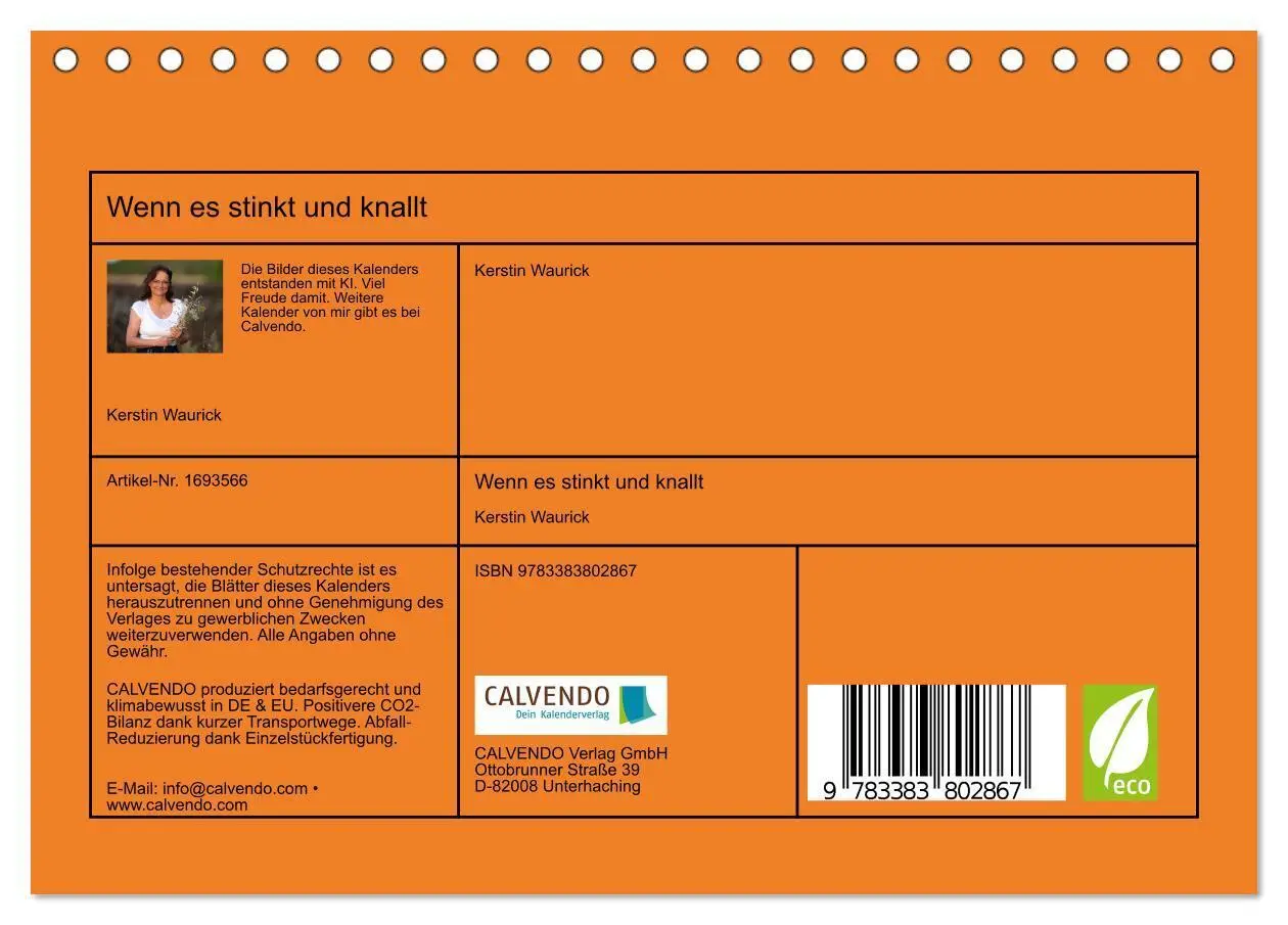 Bild: 9783383802867 | Wenn es stinkt und knallt (Tischkalender 2025 DIN A5 quer),...