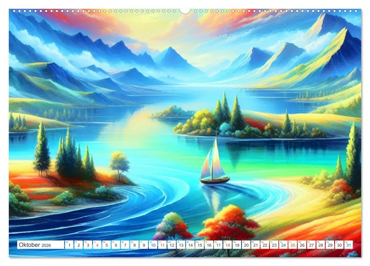 Bild: 9783457392867 | Futurplaneten (hochwertiger Premium Wandkalender 2026 DIN A2 quer),...