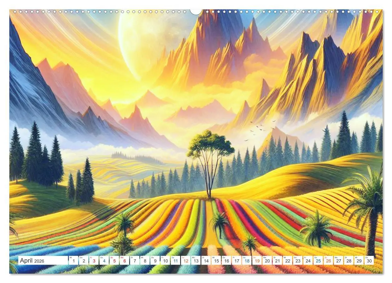 Bild: 9783457392867 | Futurplaneten (hochwertiger Premium Wandkalender 2026 DIN A2 quer),...
