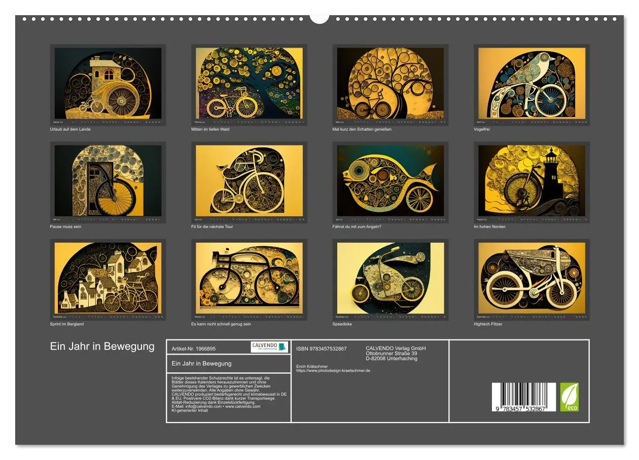 Bild: 9783457532867 | Ein Jahr in Bewegung (hochwertiger Premium Wandkalender 2026 DIN A2...