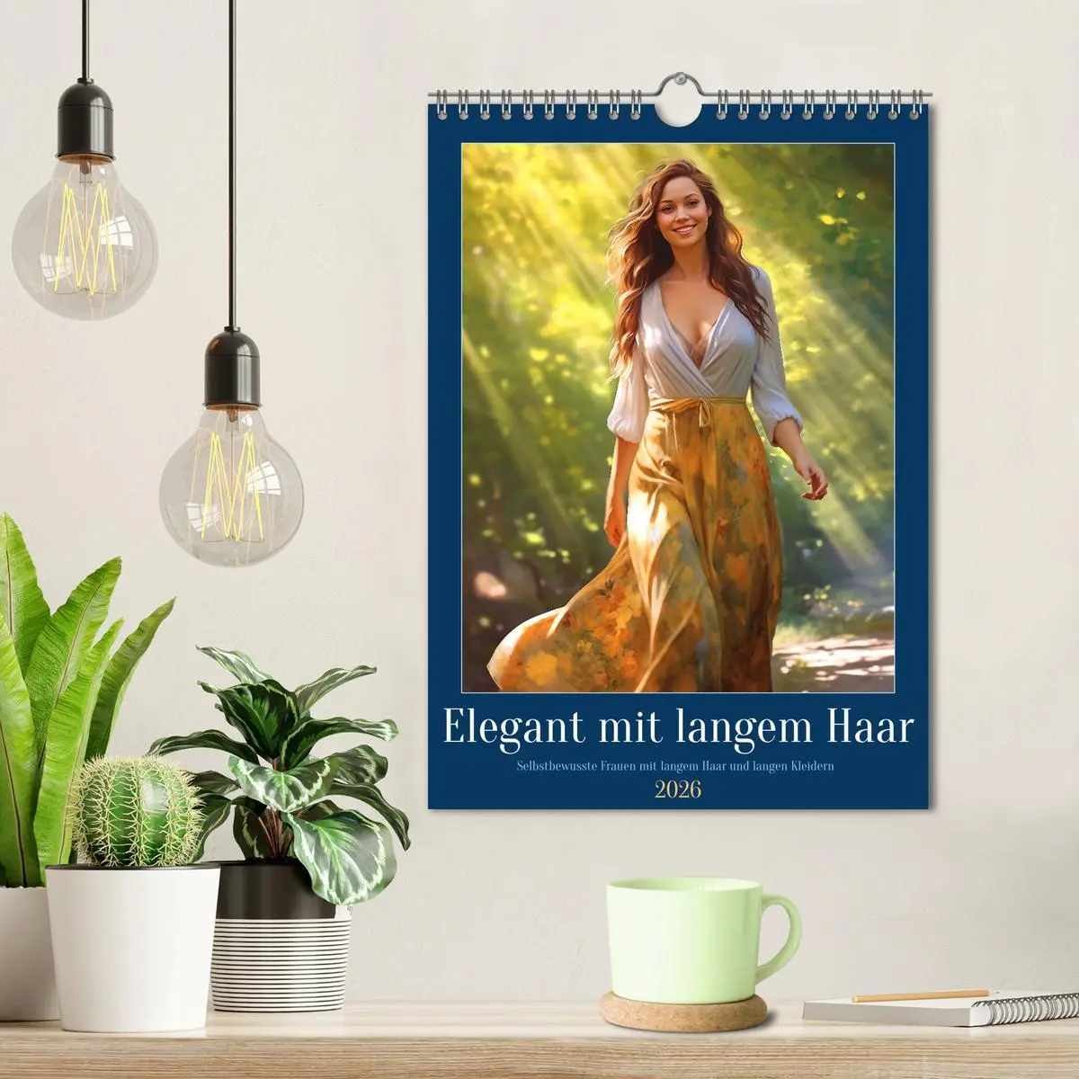 Bild: 9783516312867 | Elegant mit langem Haar (Wandkalender 2026 DIN A4 hoch), CALVENDO...