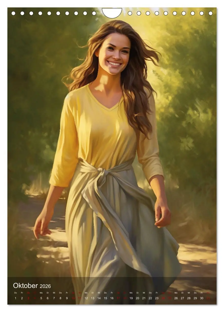 Bild: 9783516312867 | Elegant mit langem Haar (Wandkalender 2026 DIN A4 hoch), CALVENDO...