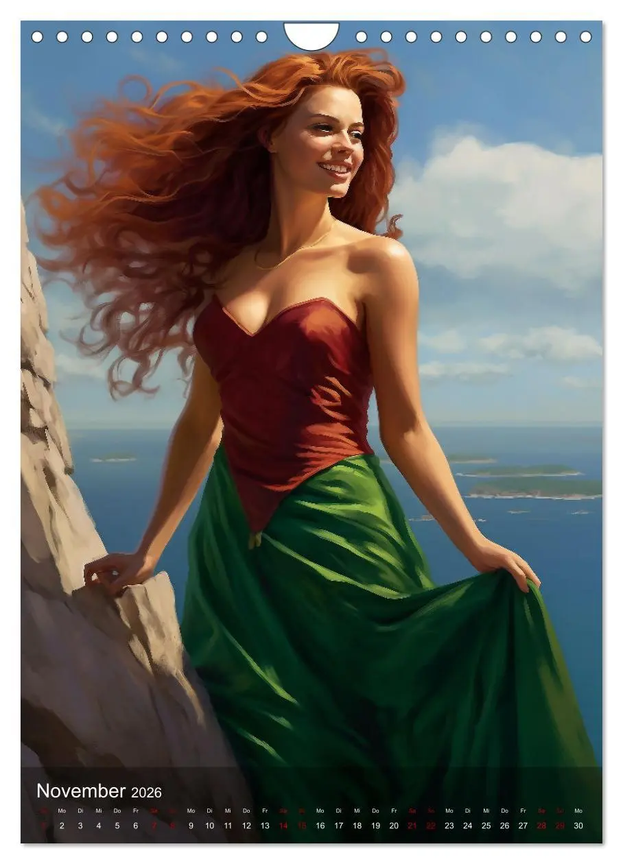 Bild: 9783516312867 | Elegant mit langem Haar (Wandkalender 2026 DIN A4 hoch), CALVENDO...