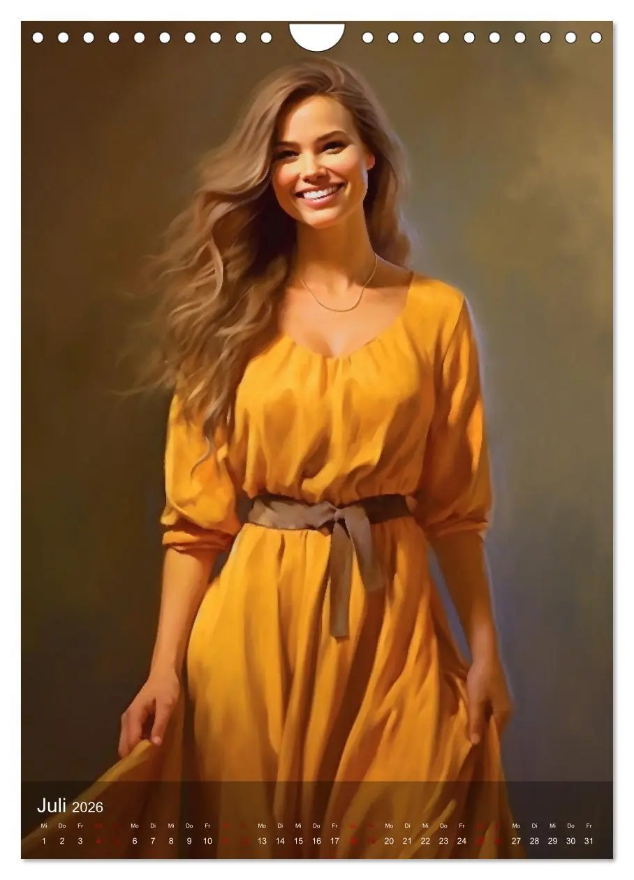 Bild: 9783516312867 | Elegant mit langem Haar (Wandkalender 2026 DIN A4 hoch), CALVENDO...