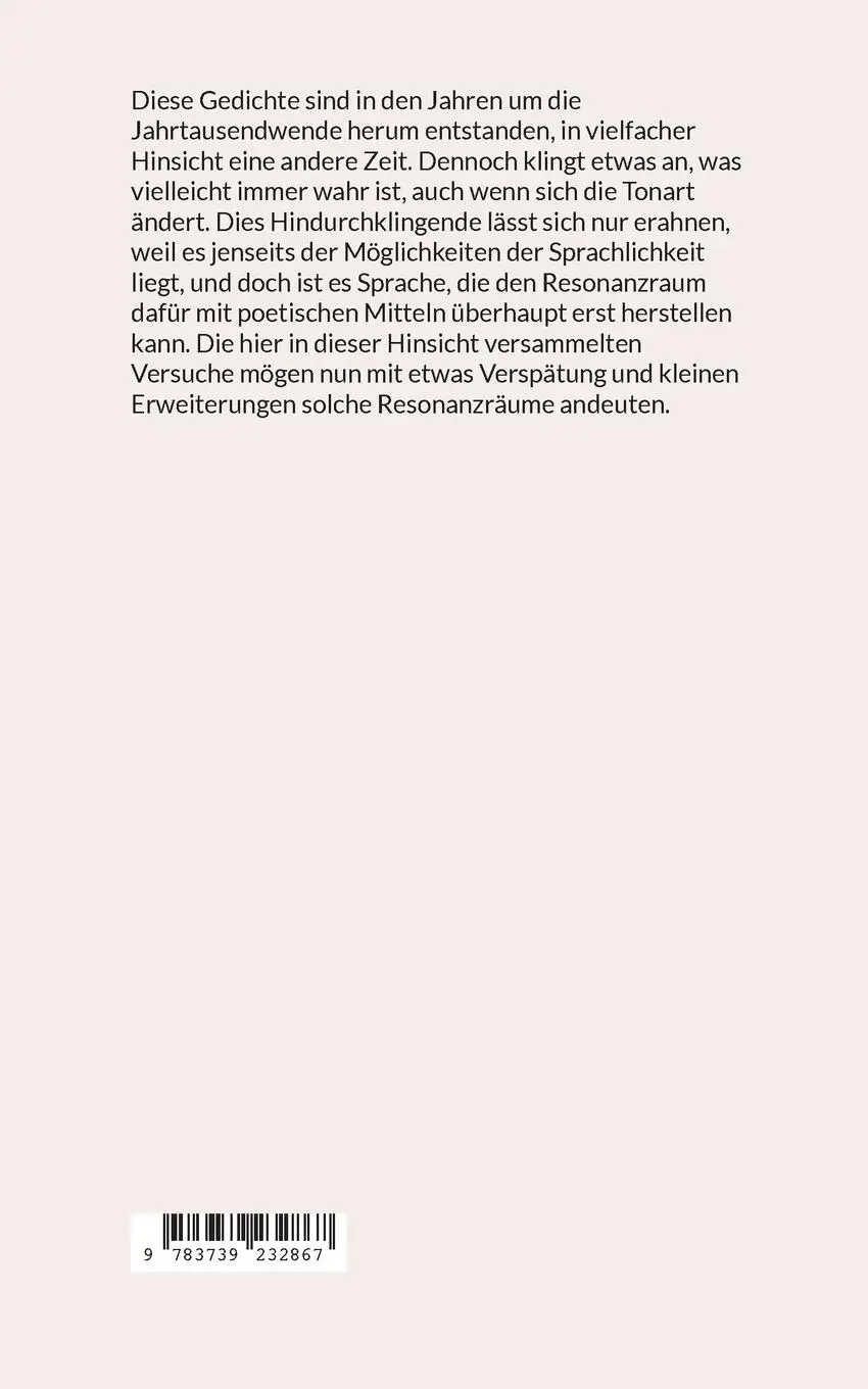 Rückseite: 9783739232867 | Weltenseelenschattenspieler | Gedichte | Johannes Reb | Taschenbuch