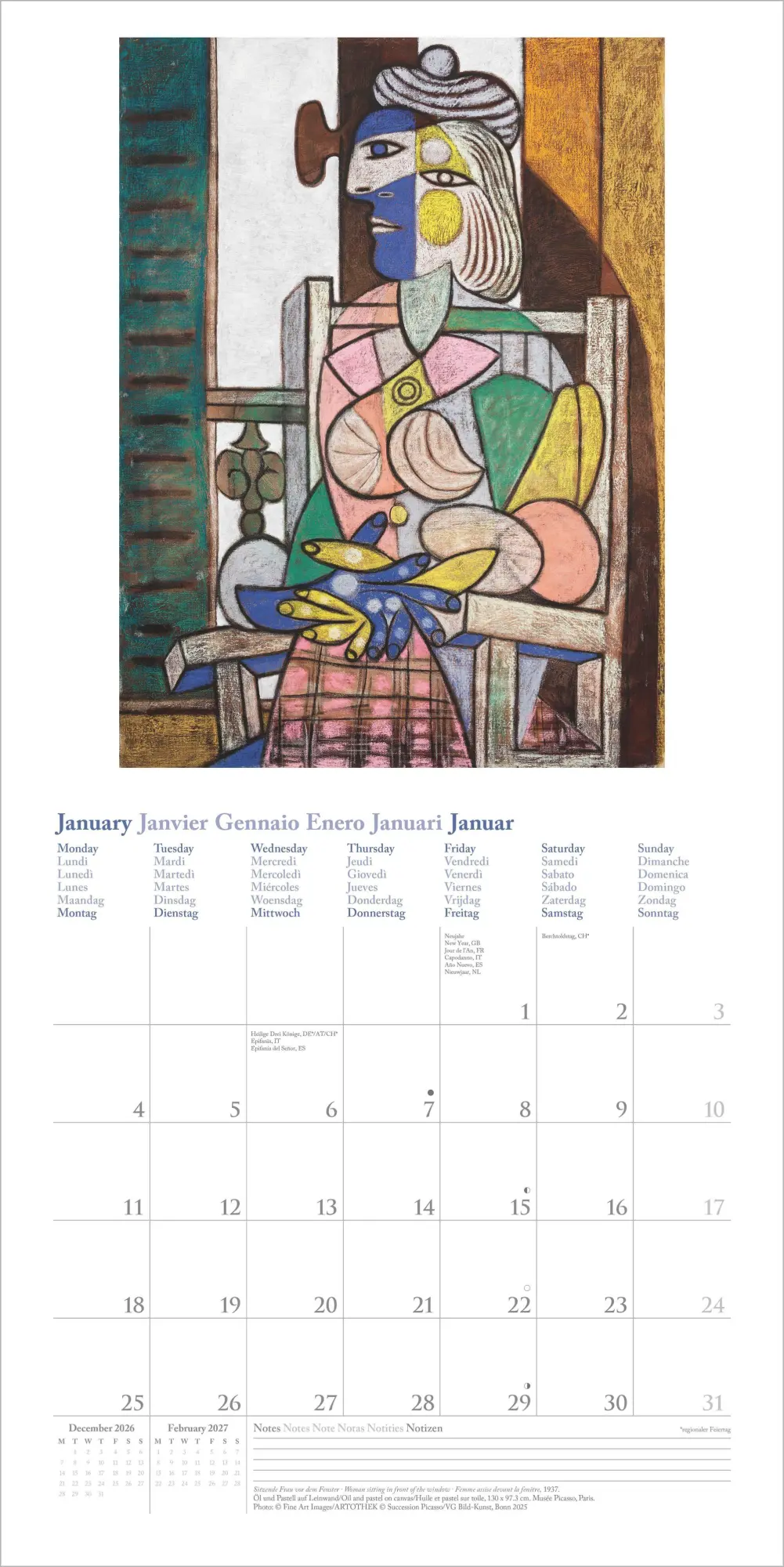 Bild: 4069095012967 | Picasso 2027 | Neumann Verlage GmbH &amp; Co KG | Kalender | 14 S. | 2027