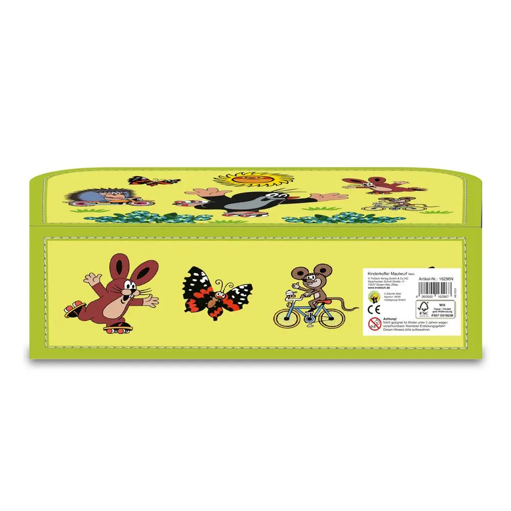Rückseite: 4260500162967 | Kinderkoffer Der kleine Maulwurf Spielzeugkoffer für Kindergarten,...