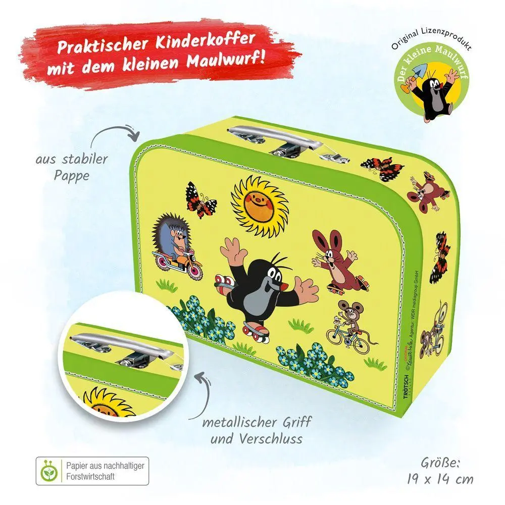Bild: 4260500162967 | Kinderkoffer Der kleine Maulwurf Spielzeugkoffer für Kindergarten,...