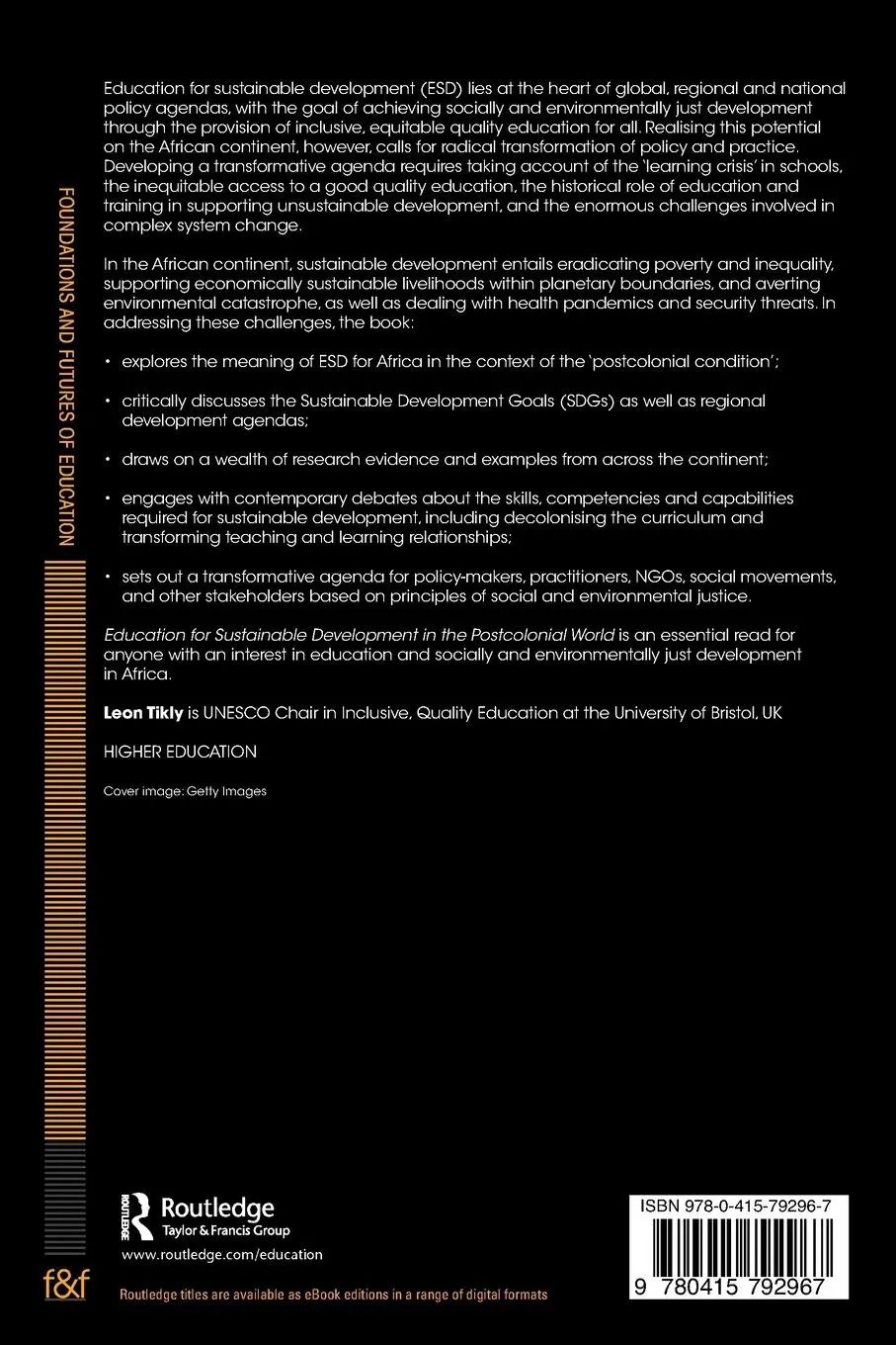 Rückseite: 9780415792967 | Education for Sustainable Development in the Postcolonial World | Buch