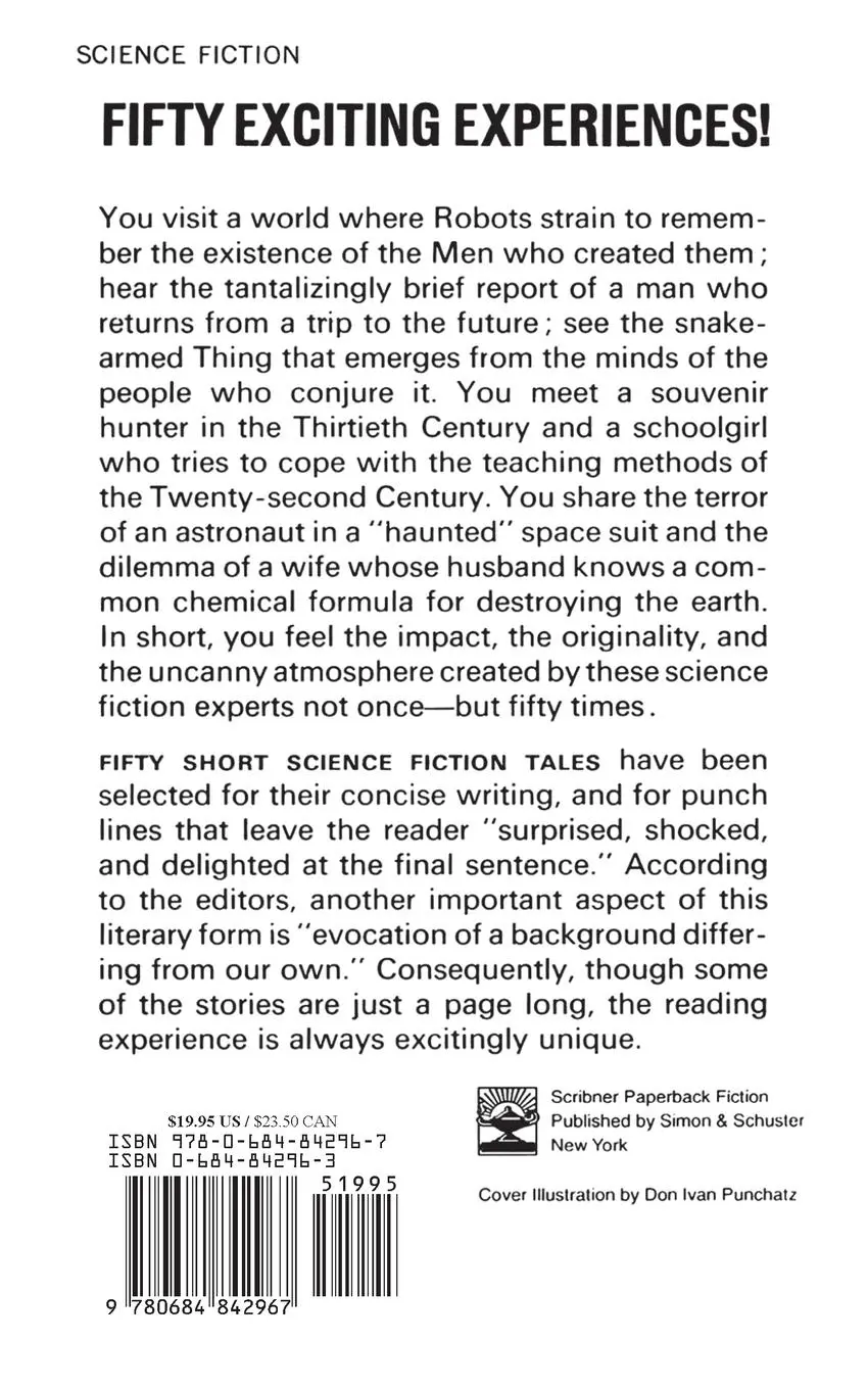 Rückseite: 9780684842967 | 50 Short Science Fiction Tales (Scribner PB Fic) | Isaac Asimov | Buch