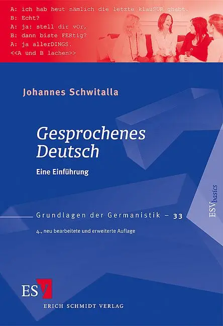 Cover: 9783503122967 | Gesprochenes Deutsch | Eine Einführung | Johannes Schwitalla | Buch