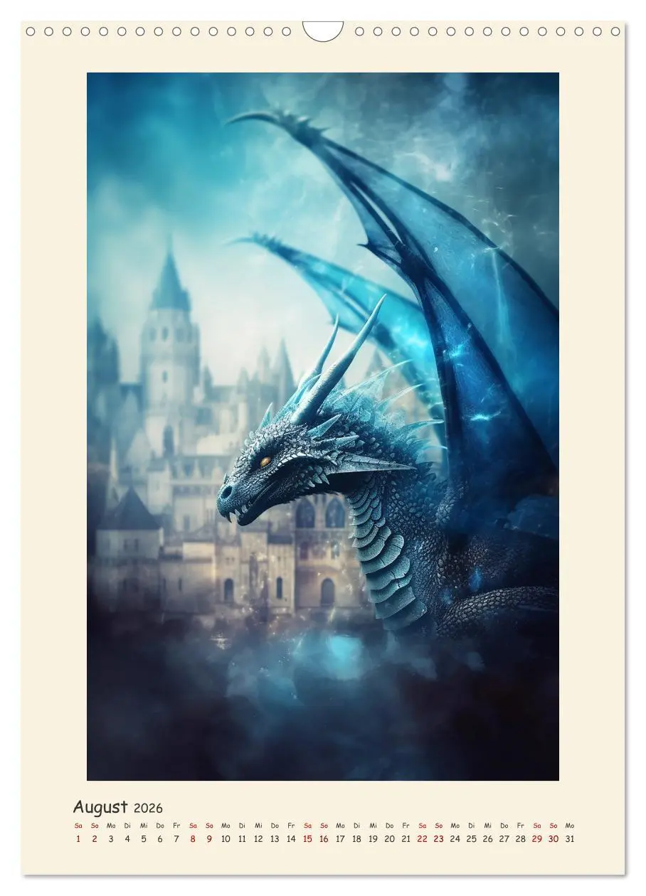 Bild: 9783516302967 | Malerische Drachen (Wandkalender 2026 DIN A3 hoch), CALVENDO...